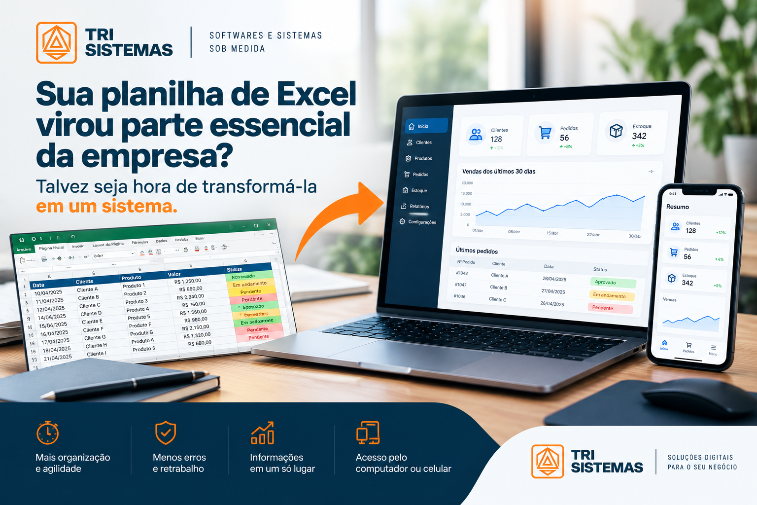 Sua planilha de Excel virou parte essencial da empresa? Talvez seja hora de transformá-la em um sistema
